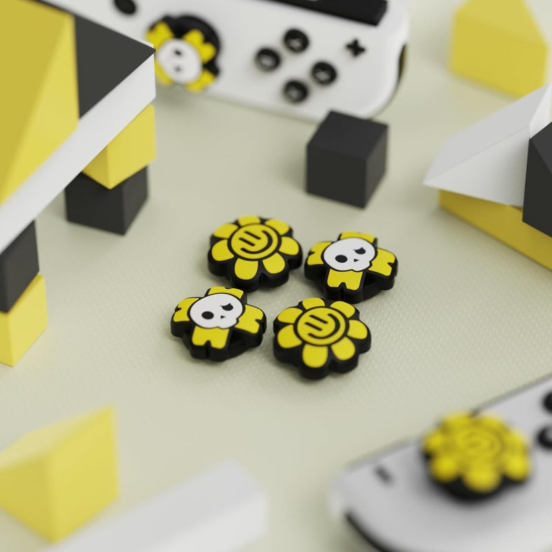 playvital Joystick Caps for Nintendo Switch, Thumbstick Grips for Switch Lite, Analog Cover for OLED Joycon Thumb Grip Caps - Happy & Gloomy Style A - Image 5